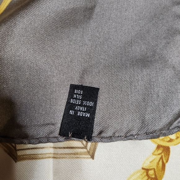 Lancel Silk Scarf 34/34 Authentic - Picture 6 of 11